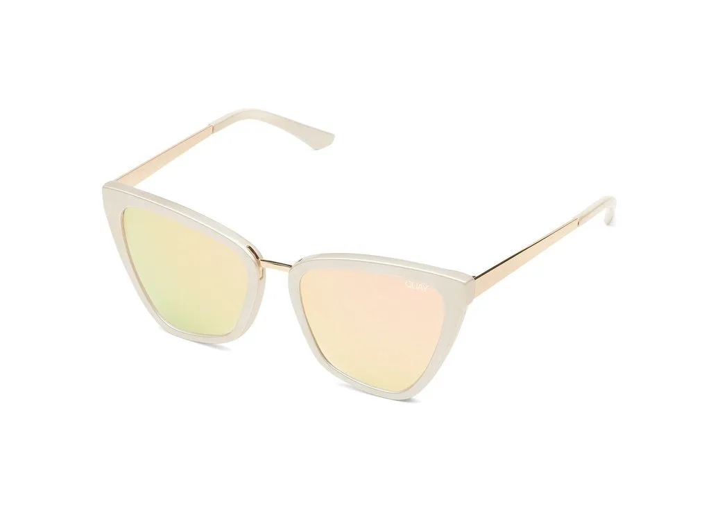 Quay - Reina Sunglasses - Pearl/Rose