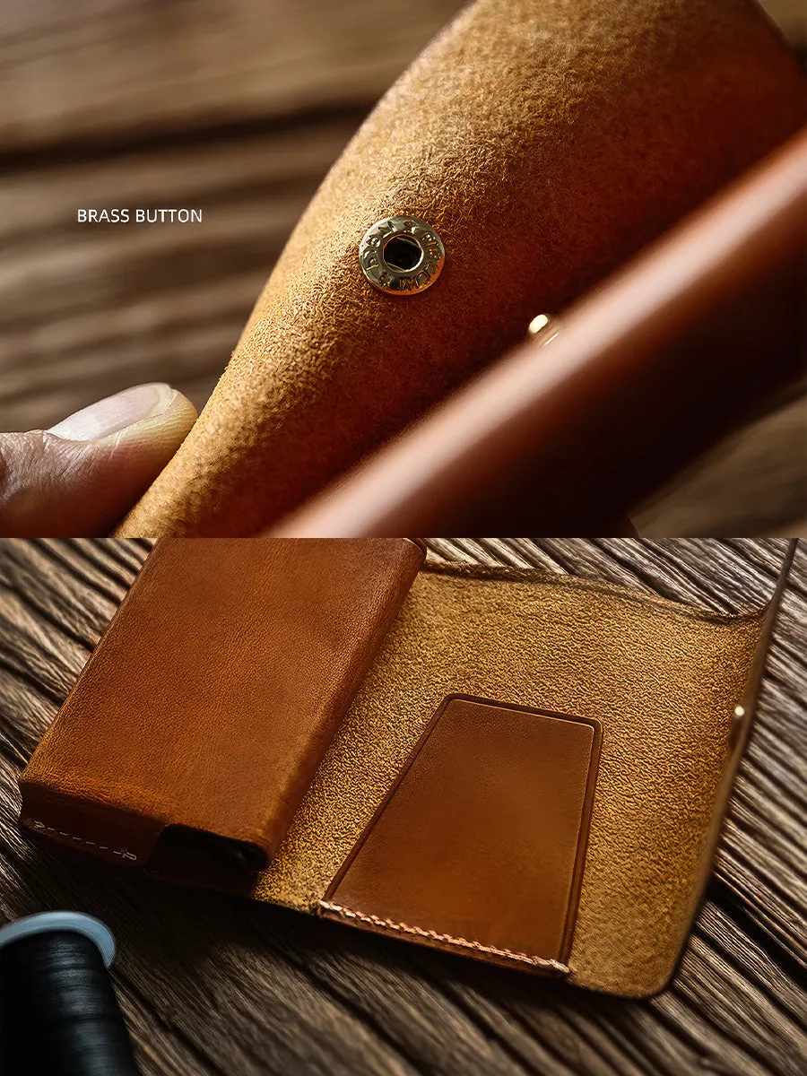 Retro Handmade Men's Leather Card Wallet