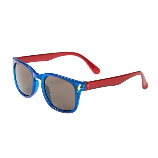 Retro Lightning Flash Blue Kids Sunglasses