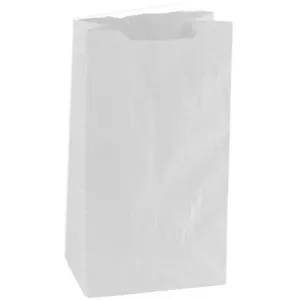 Self-Opening Style Kraft Paper Shopping Bags. - 6.25" x 4.00" x 12.50"