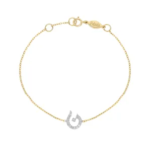 Sparkled initial Bracelet