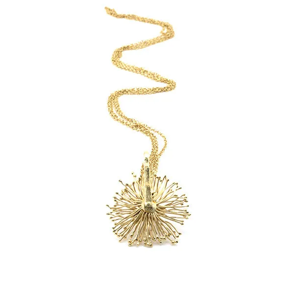 Spinning Sparkle Gold Long Necklace