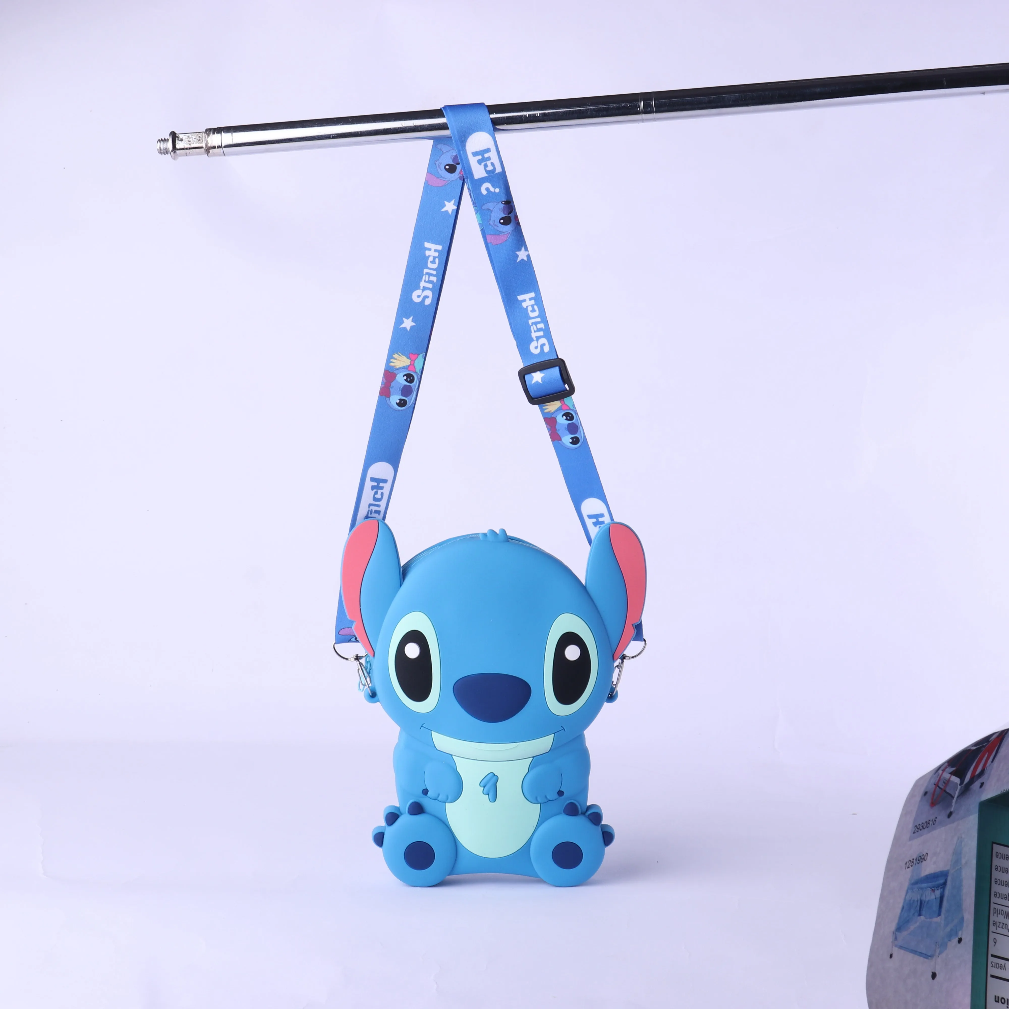 STITCH SILICONE SLING BAG - BLUE