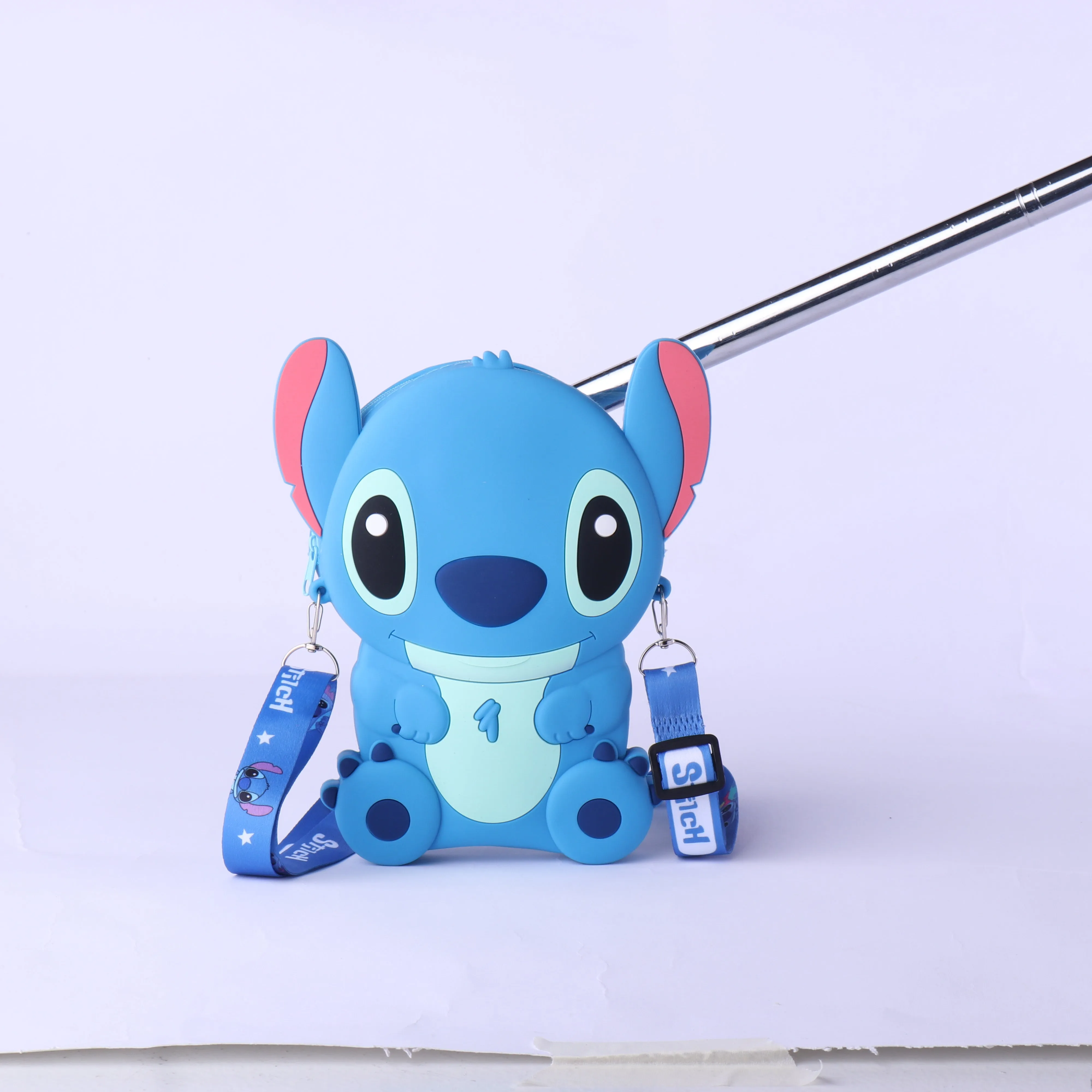 STITCH SILICONE SLING BAG - BLUE