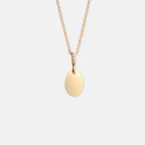 The Petite Oval Tag Necklace