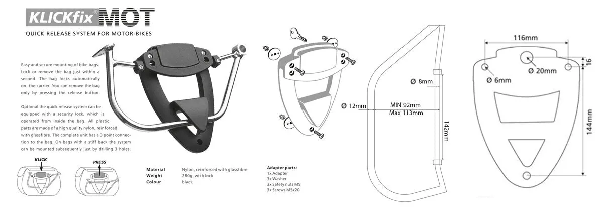 UNIT Garage Klickfix Racks - BMW K Series