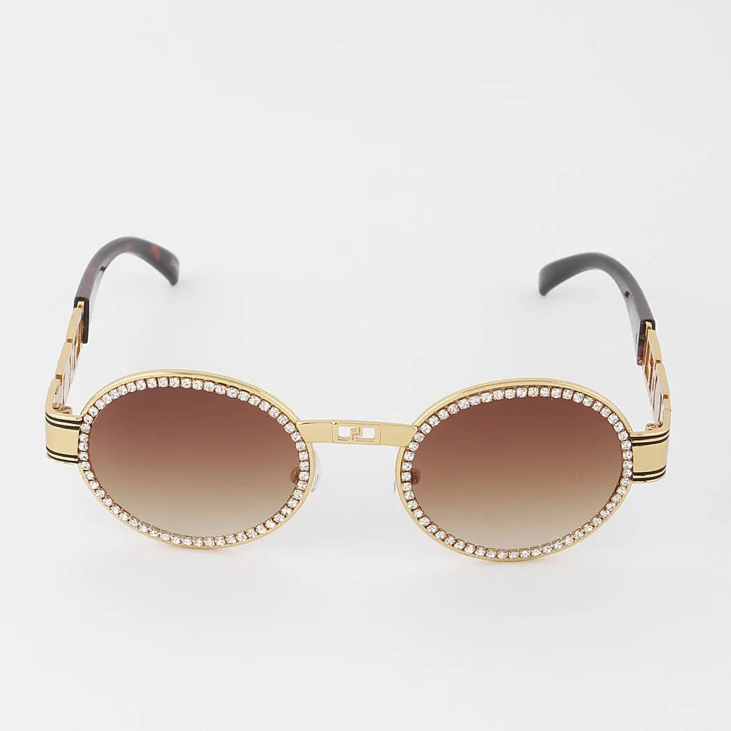 Vintage Jewel Lined Sunglasses