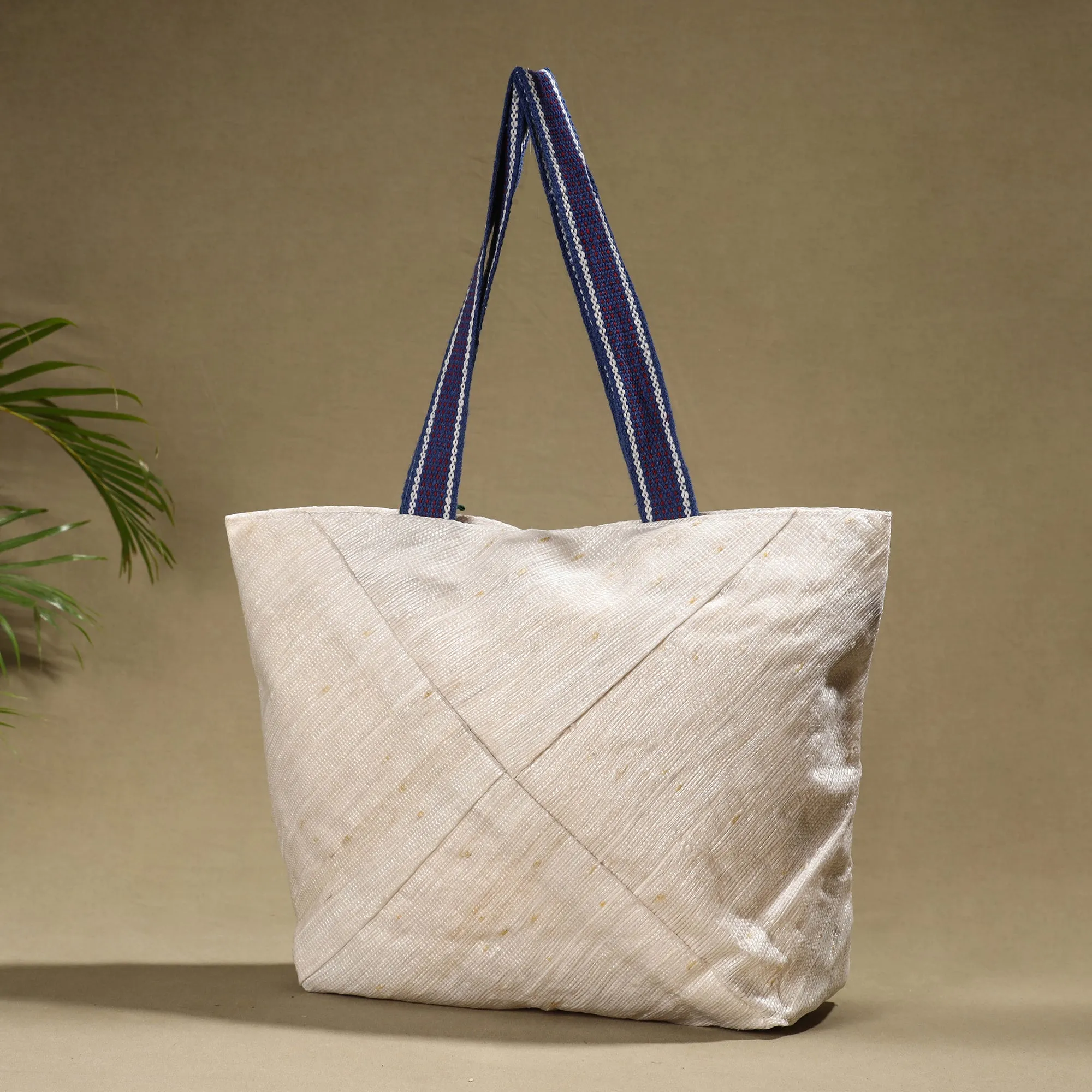 White - Upcycled Weave Handcrafted Shoulder Bag