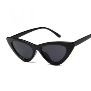 Women Sexy Retro Small Cat Eye Sunglasses black